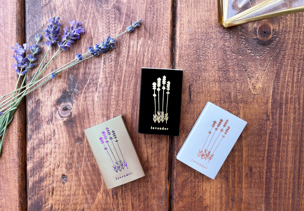 Lavender Foil Embossed Matchbox by Studio Portmanteau – view 5