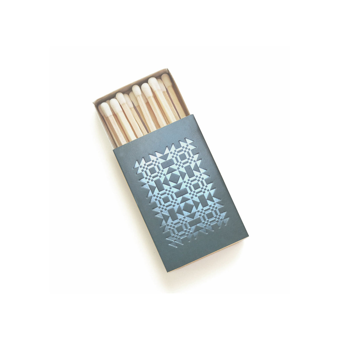 Cozy Quilt Matchbox | Folk Art Candle Matches | Vintage Decor by Studio Portmanteau