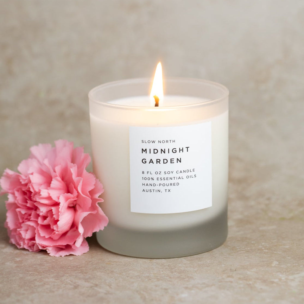 Midnight Garden - Signature Soy Candle – Lavender, Rosemary & Geranium by Slow North