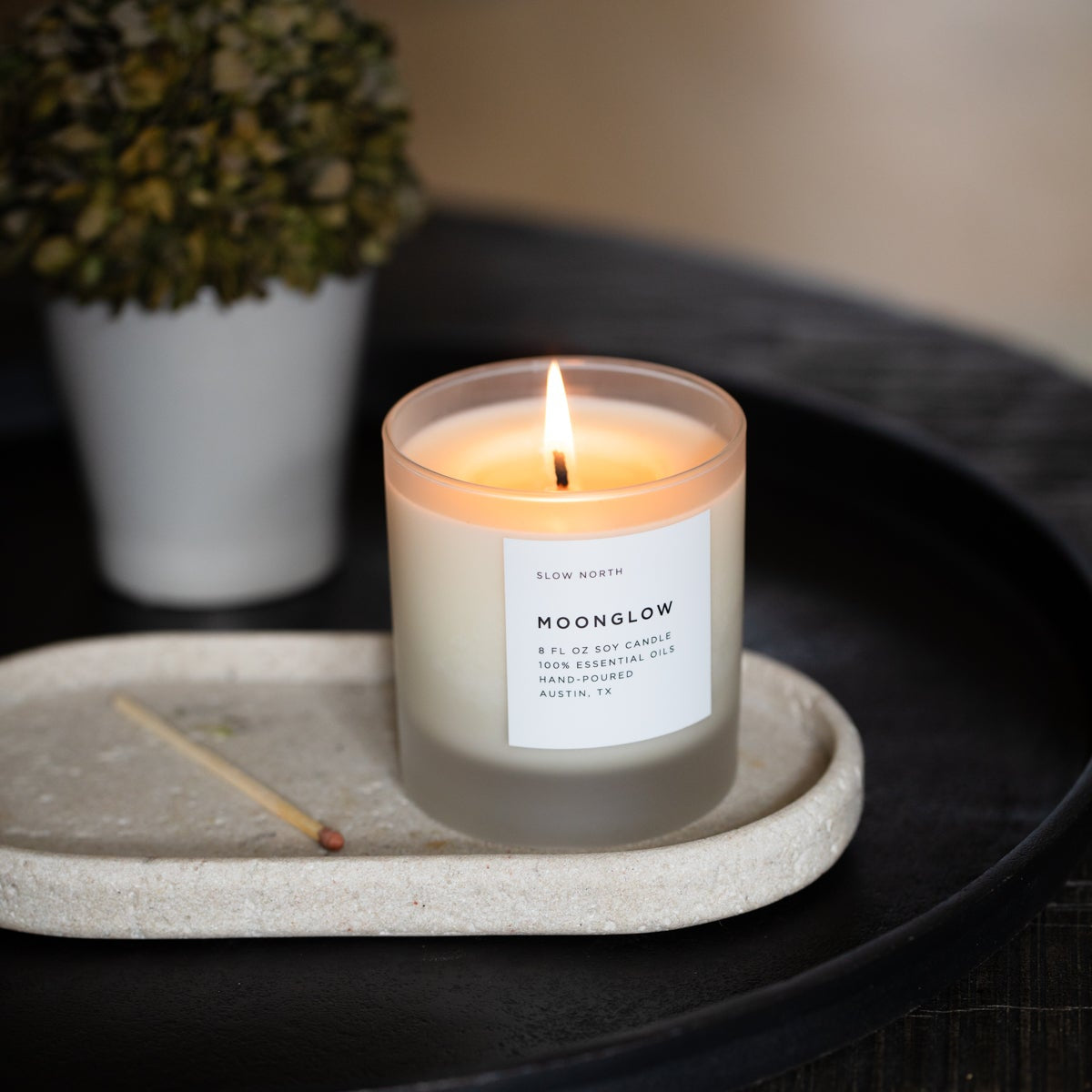 Moonglow - Signature Candle (Patchouli + Cinnamon + Black Pepper) by Slow North – view 4