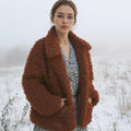 Pleione Curly Faux Fur Teddy Coat