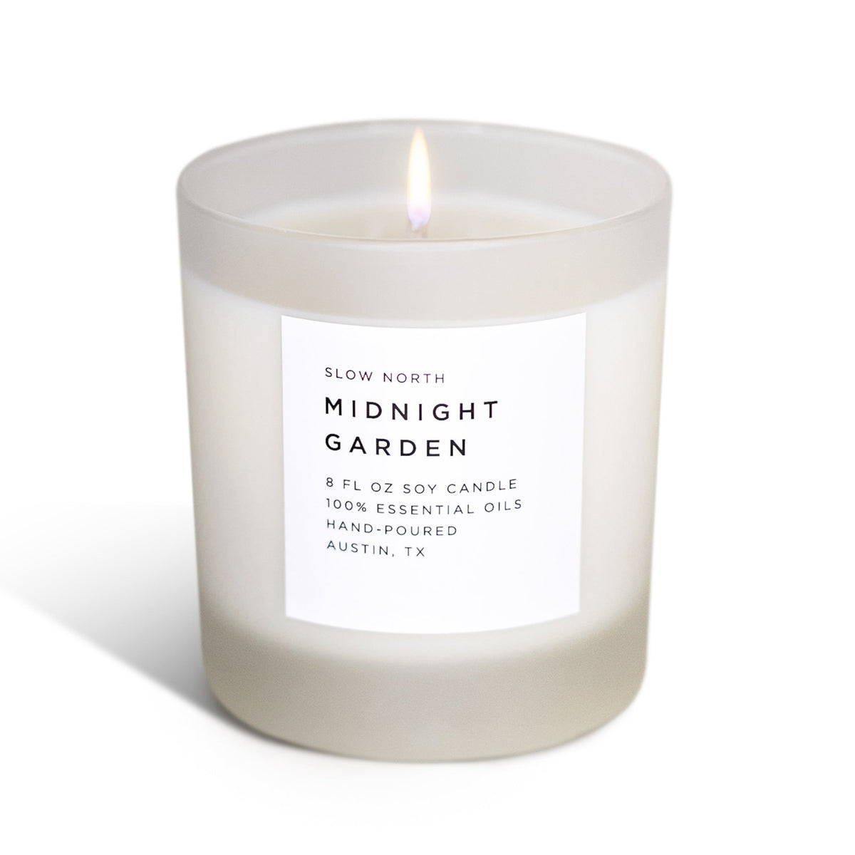 Midnight Garden - Signature Soy Candle – Lavender, Rosemary & Geranium by Slow North – view 4