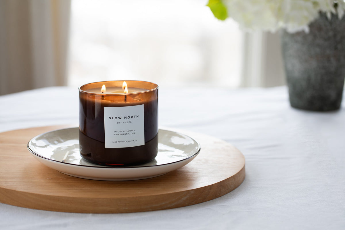 Of The Sea (Eucalyptus + Lavender + Peppermint) - Signature 3-Wick Candle by Slow North – view 8