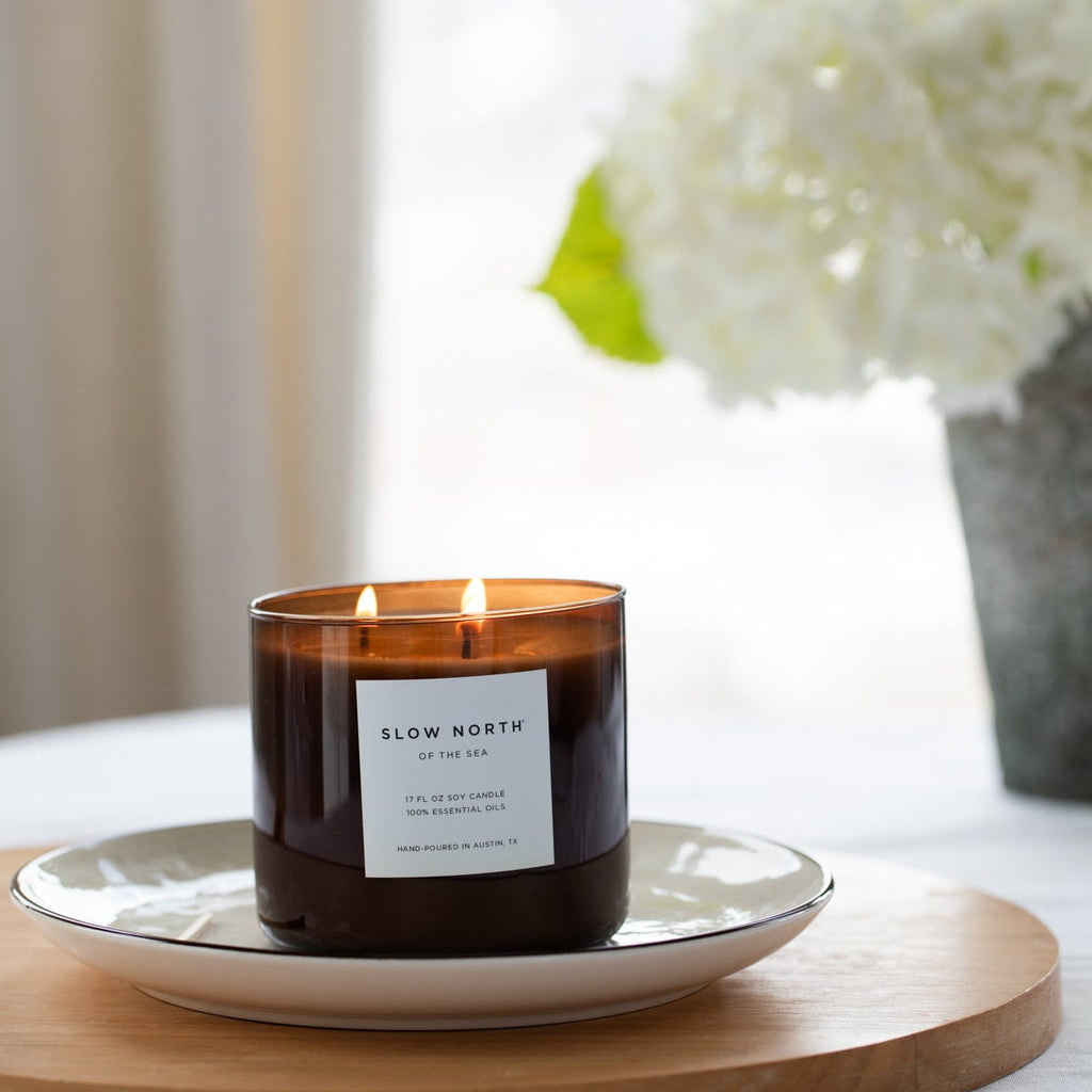 Of The Sea (Eucalyptus + Lavender + Peppermint) - Signature 3-Wick Candle by Slow North – view 6