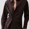 Mila Button Down Wrap Top