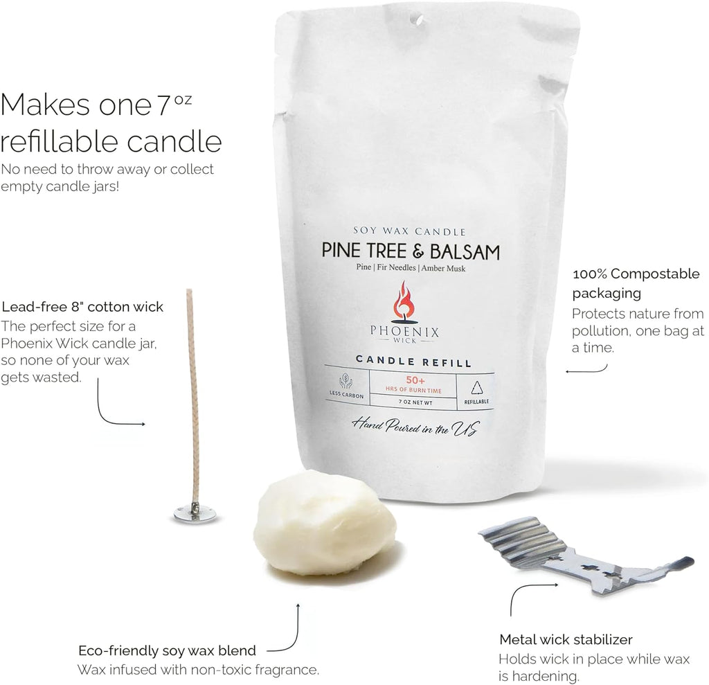 Pine Tree & Balsam - Candle Making Kit by Phoenix Wick – view 7