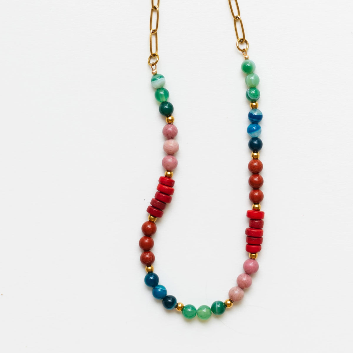 Phoebe Gemstone Necklace by Sela Designs