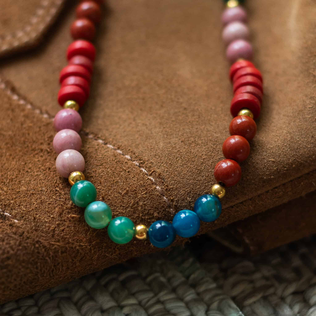 Phoebe Gemstone Necklace by Sela Designs – view 4