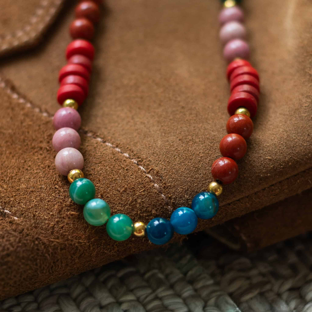 Phoebe Gemstone Necklace by Sela Designs – view 4