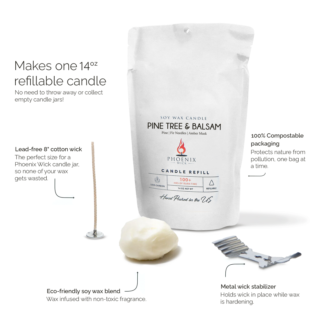 Pine Tree & Balsam - Candle Making Kit by Phoenix Wick – view 10