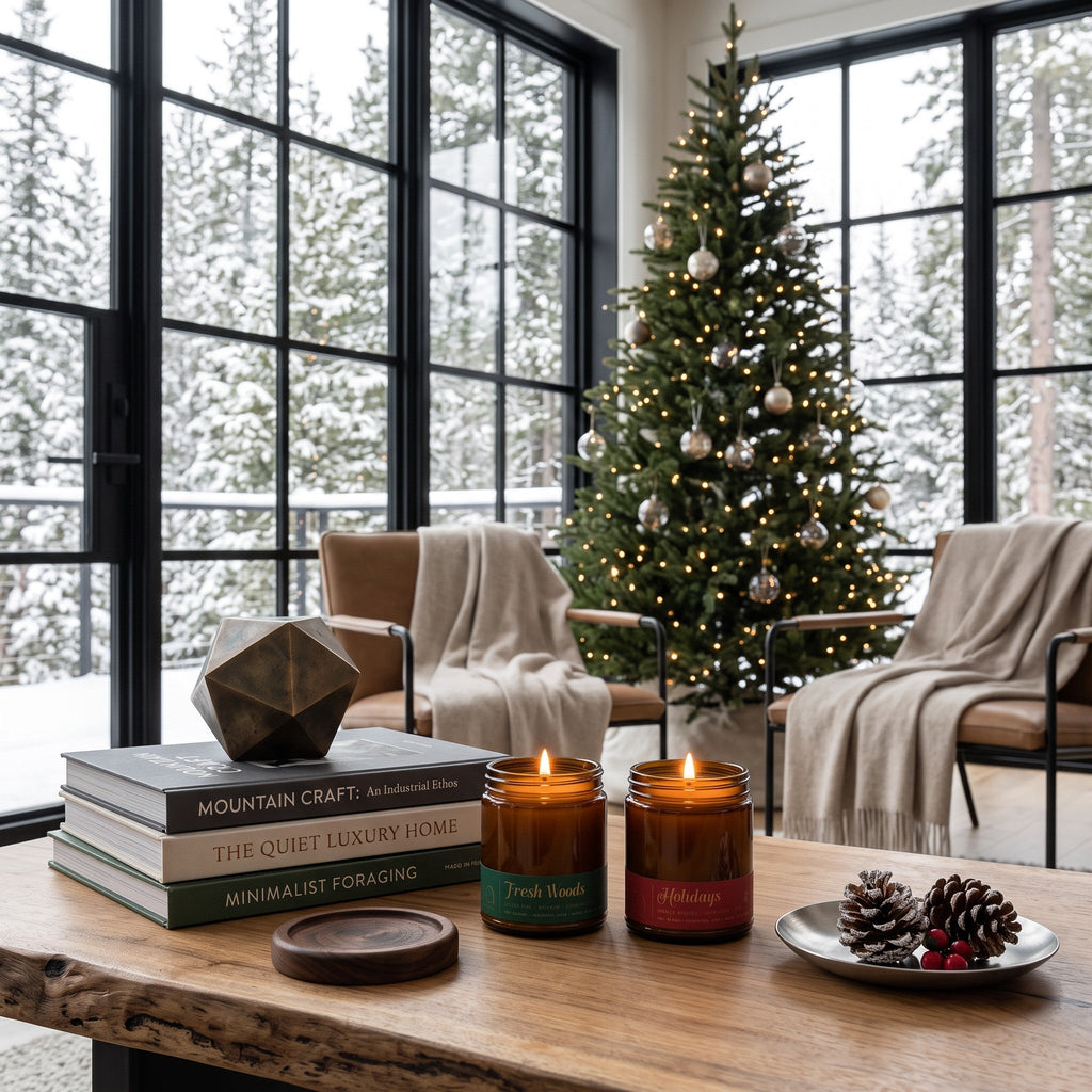 Fresh Woods + Holidays Holiday Duo — 2-Piece Christmas Soy Blend Candle Set by Bia Candle Co – view 3