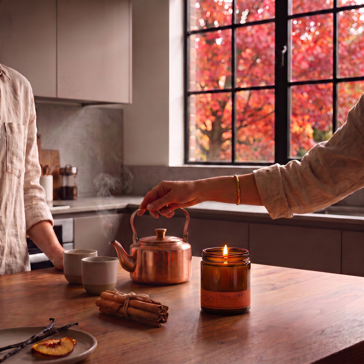 Fall Vibe Functional Mood Boosting Candle - Calming & Grounding by Bia Candle Co – view 5
