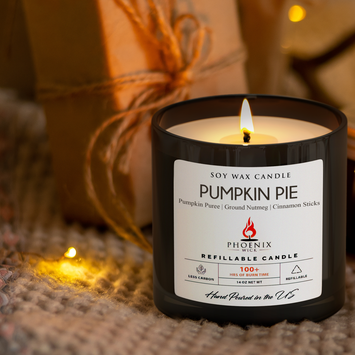Pumpkin Pie - Candle-Making Kit + Jar by Phoenix Wick – view 4