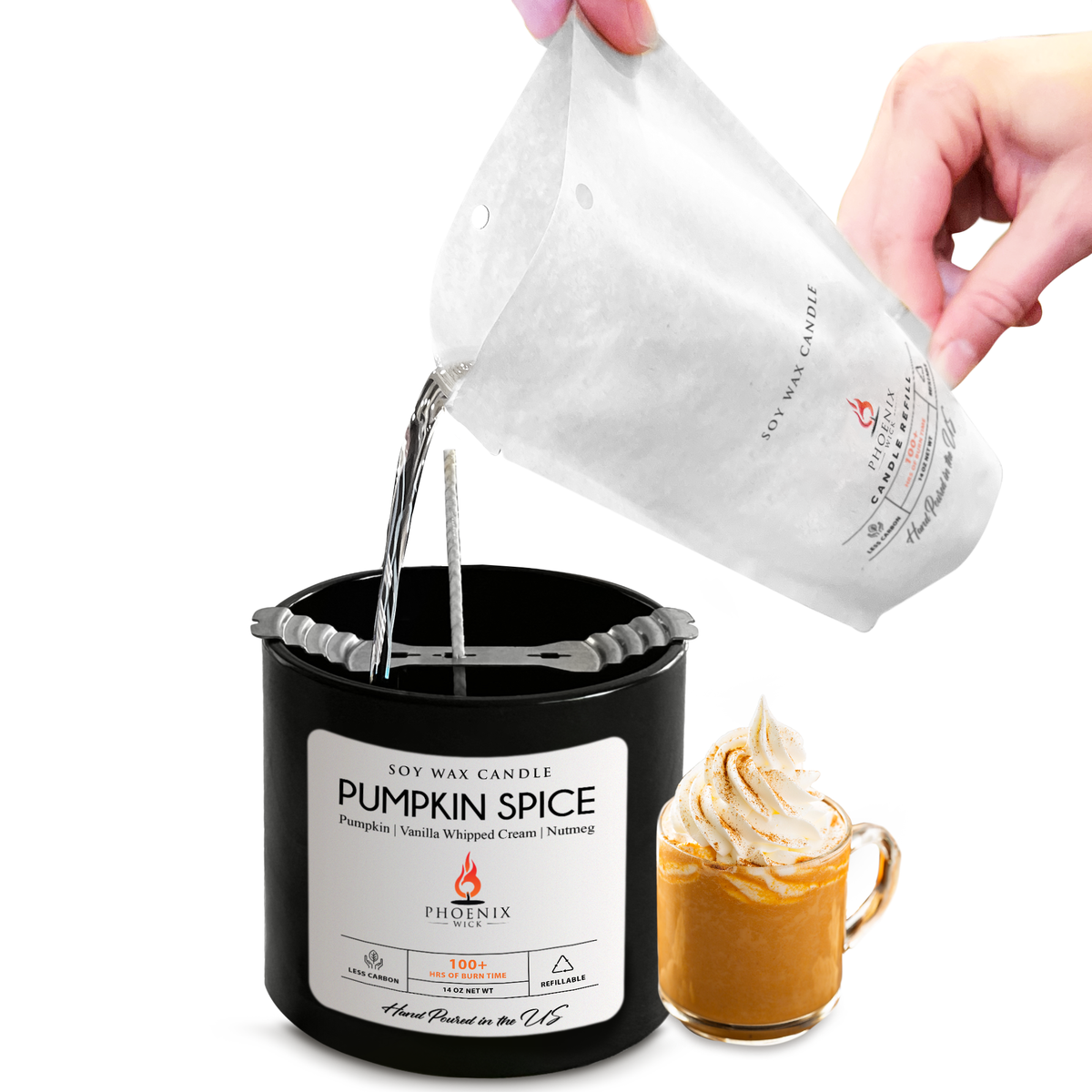 Pumpkin Spice - Candle-Making Kit + Jar by Phoenix Wick