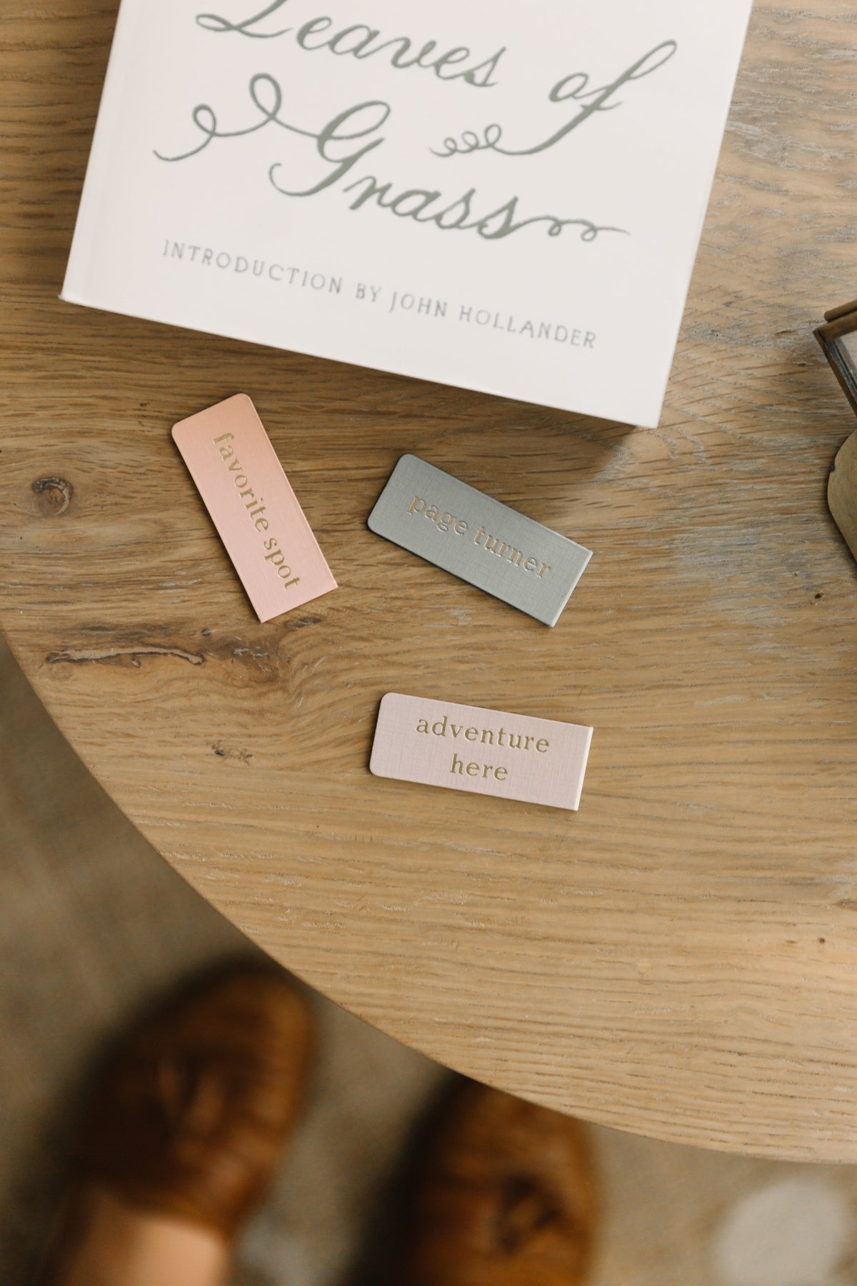 Recipes Gold Foil Embossed Magnetic Bookmark by Studio Portmanteau – view 5