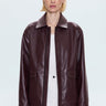 Valerie Faux Leather Bomber Jacket