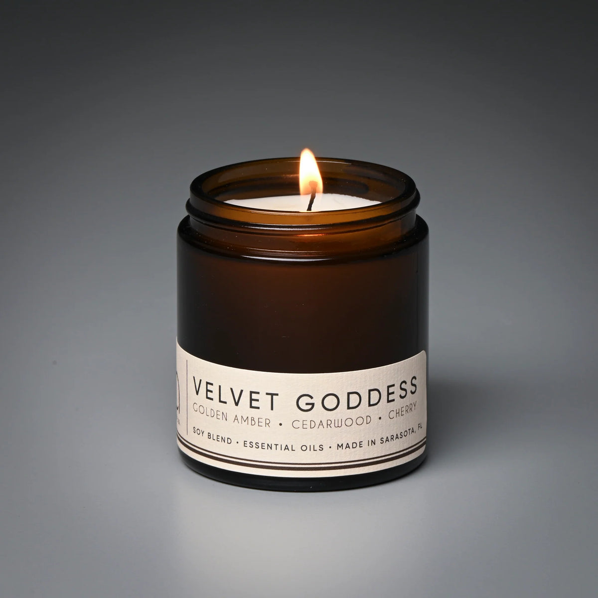 Velvet Goddess Candle - Cherry, Vanilla & Golden Amber by Bia Candle Co