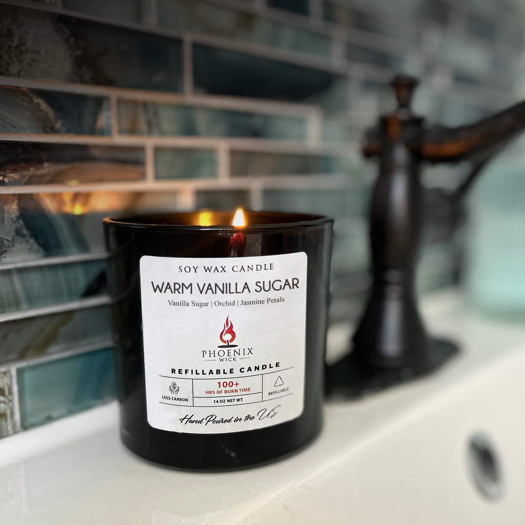 Warm Vanilla Sugar - Candle-Making Kit + Jar by Phoenix Wick – view 5