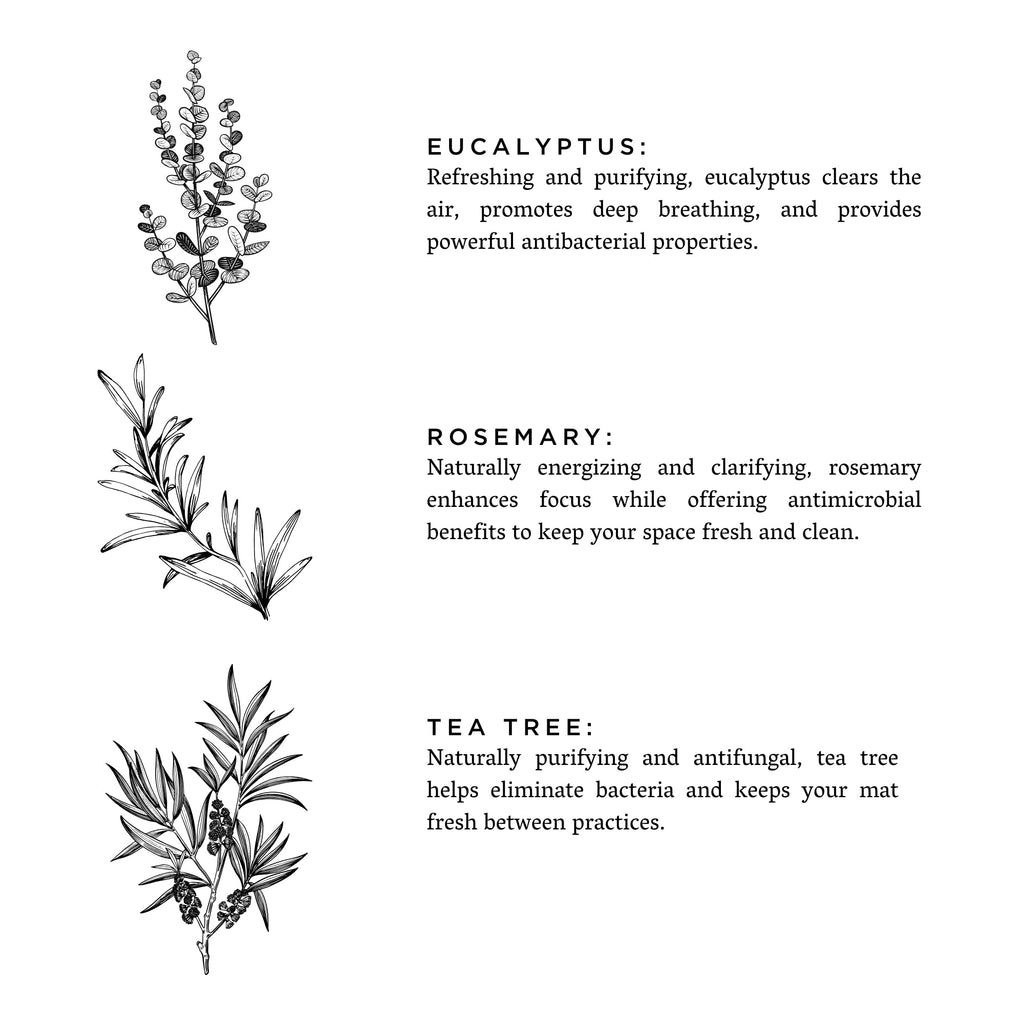 Yoga Mat Spray - Eucalyptus + Rosemary by Slow North – view 3