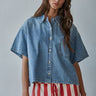 Chambray Denim Top