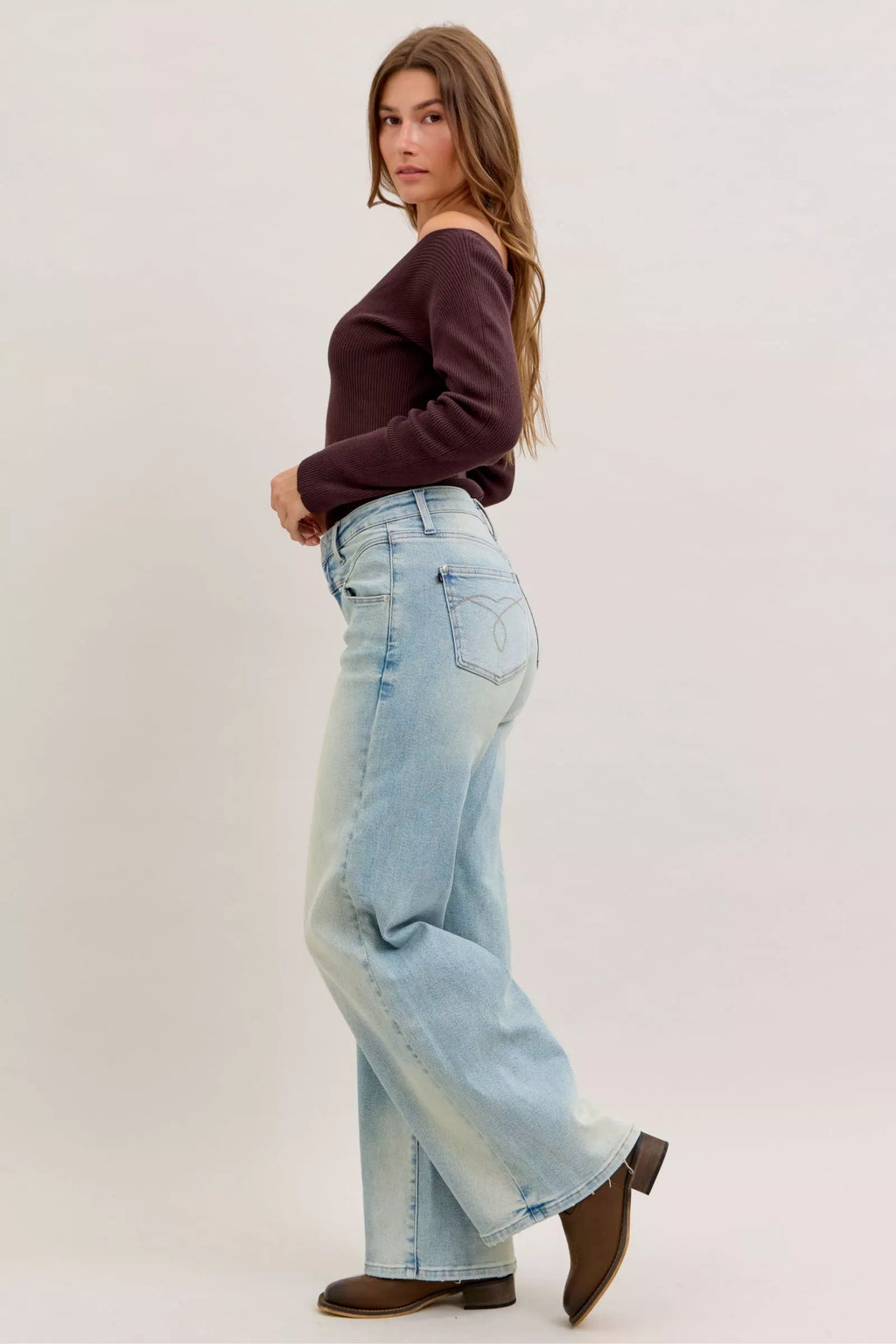 Judy Blue High Waist Column Straight Jeans – view 8