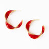 Vanessa Twisted Enamel Hoop