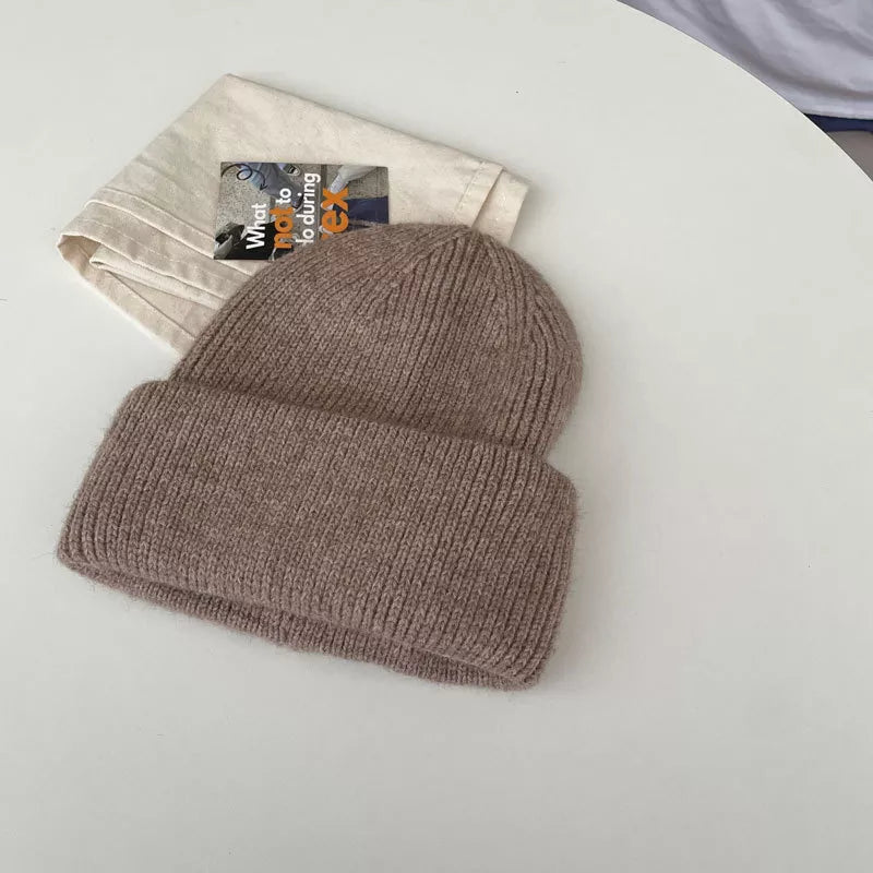 Warm Knitted Cuffed Beanie Hat – view 6