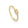 Evelyn Baguette Bezel Stacking Ring