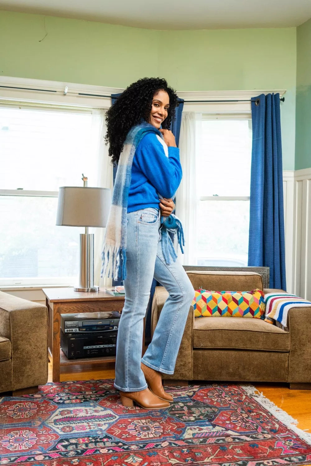 Judy Blue Mid Rise Thermal Bootcut Jeans – view 4