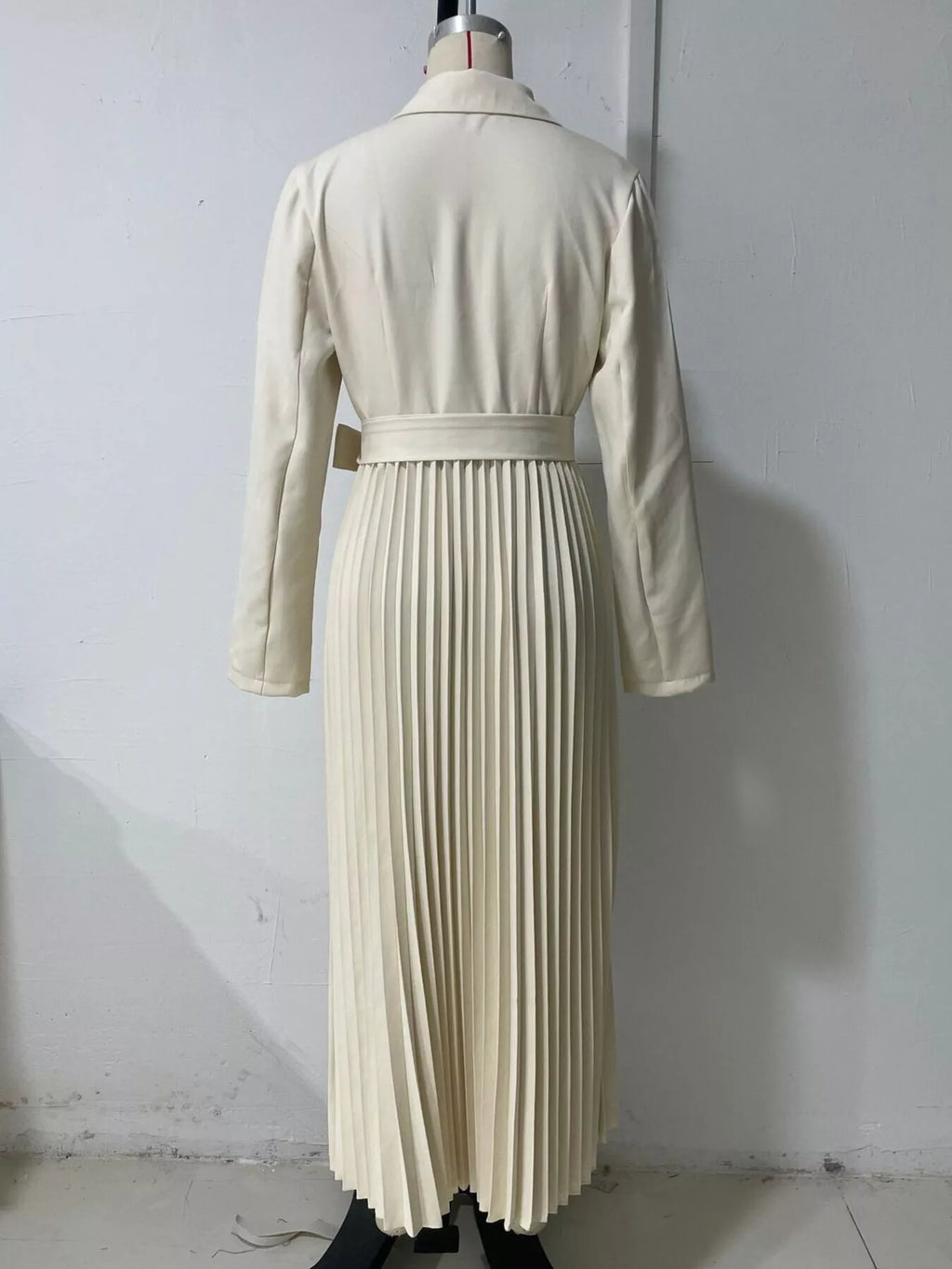 Blazer-Style Pleated Midi Dress by Ilvira – view 8