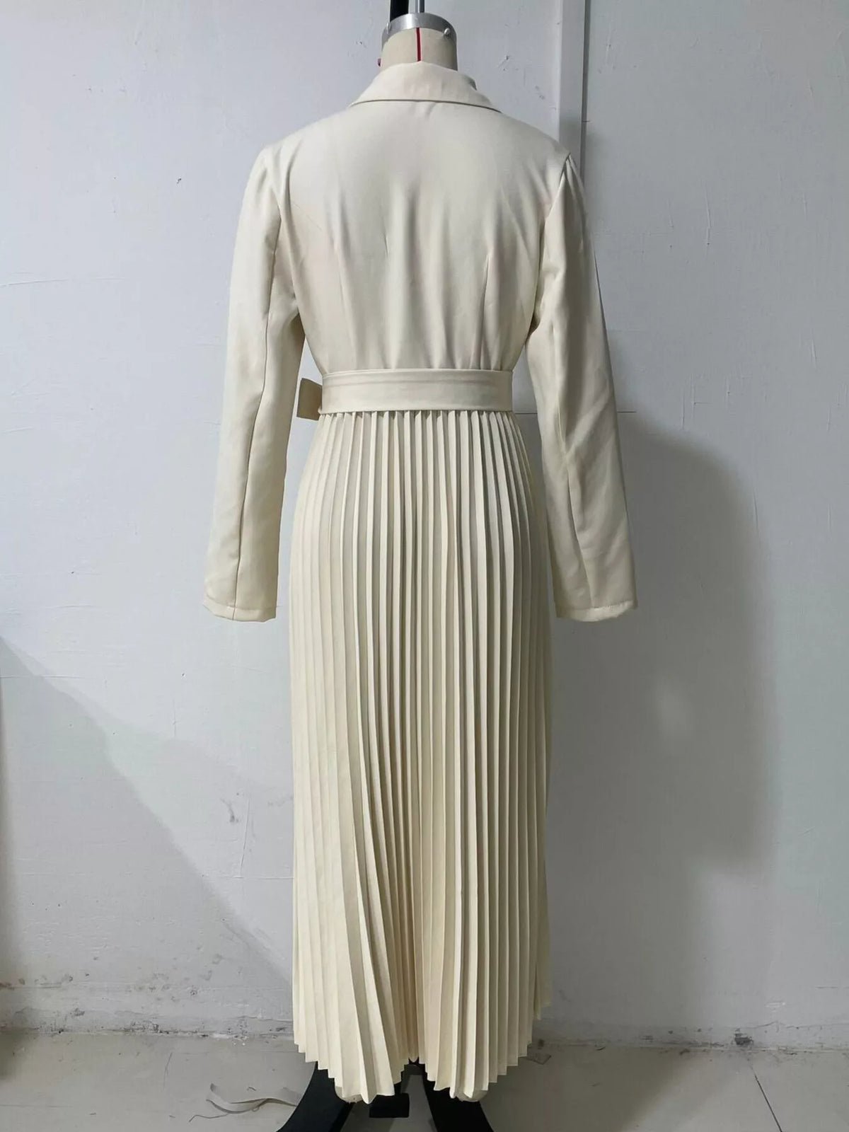 Blazer-Style Pleated Midi Dress by Ilvira – view 8