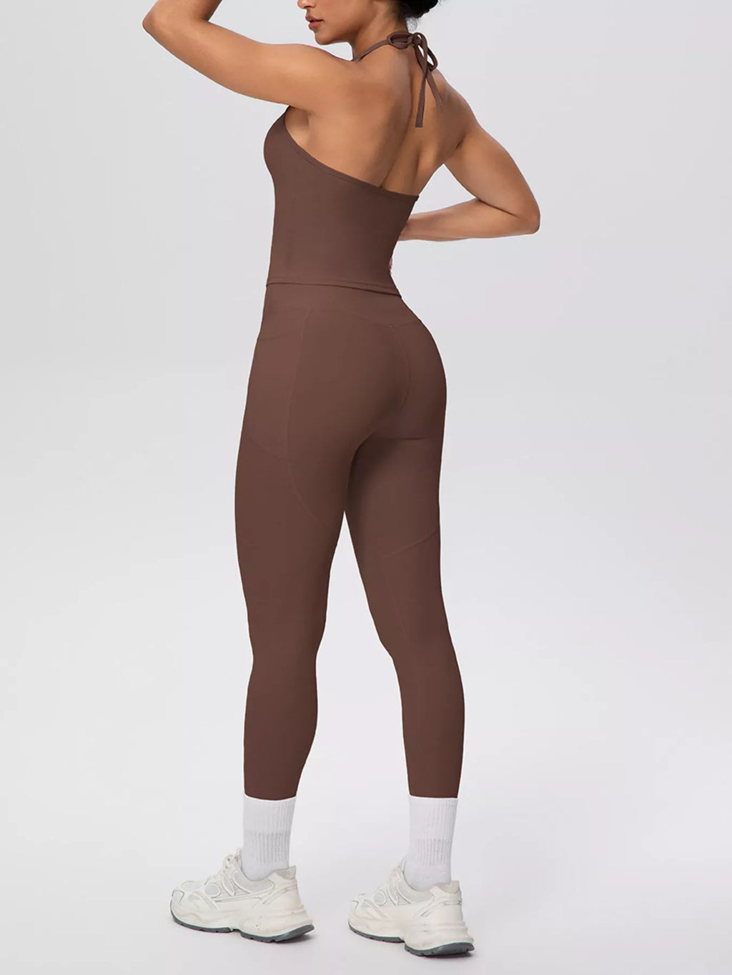 Halter Neck Cami and High-Waisted Leggings Active Set by Lucifera – view 20