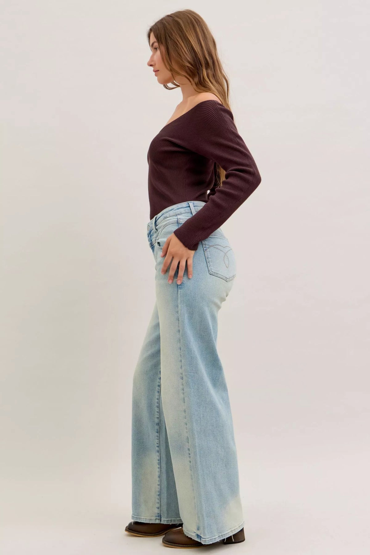 Judy Blue High Waist Column Straight Jeans – view 7