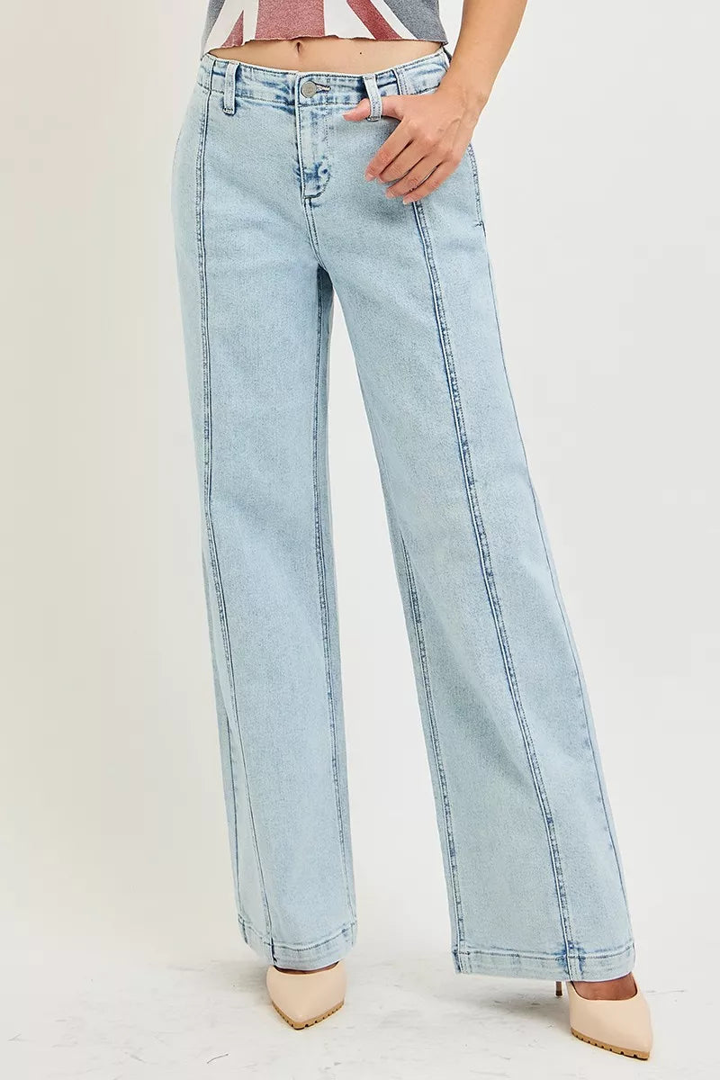 RISEN Slouchy Wide Leg Jeans – view 2