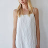 Linen Square Neck Mini Dress