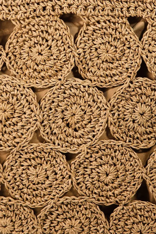Fame Square Braided Pattern Tote Bag by Fame Accessories – view 3