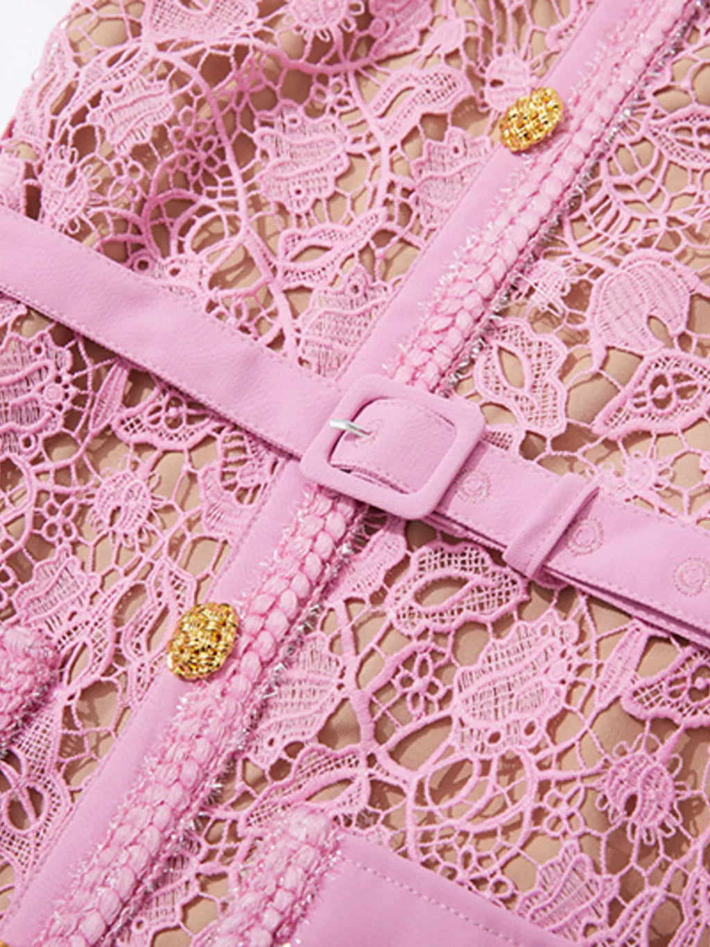 Lace Button-Up Midi Dress by Brocade – view 18