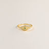 Gold Rings Emerald Evil Eye