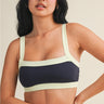 Contrast Block Sports Bra