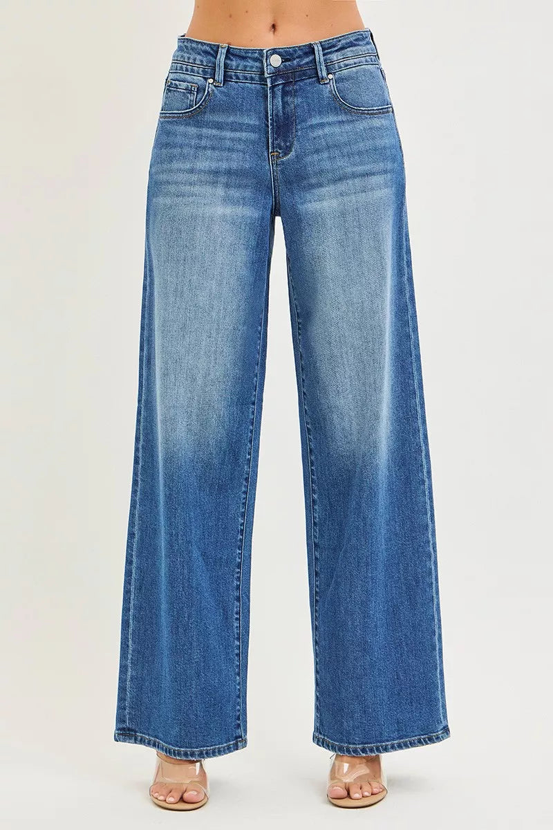 RISEN Slouchy Baggy Jeans with Pockets – view 3