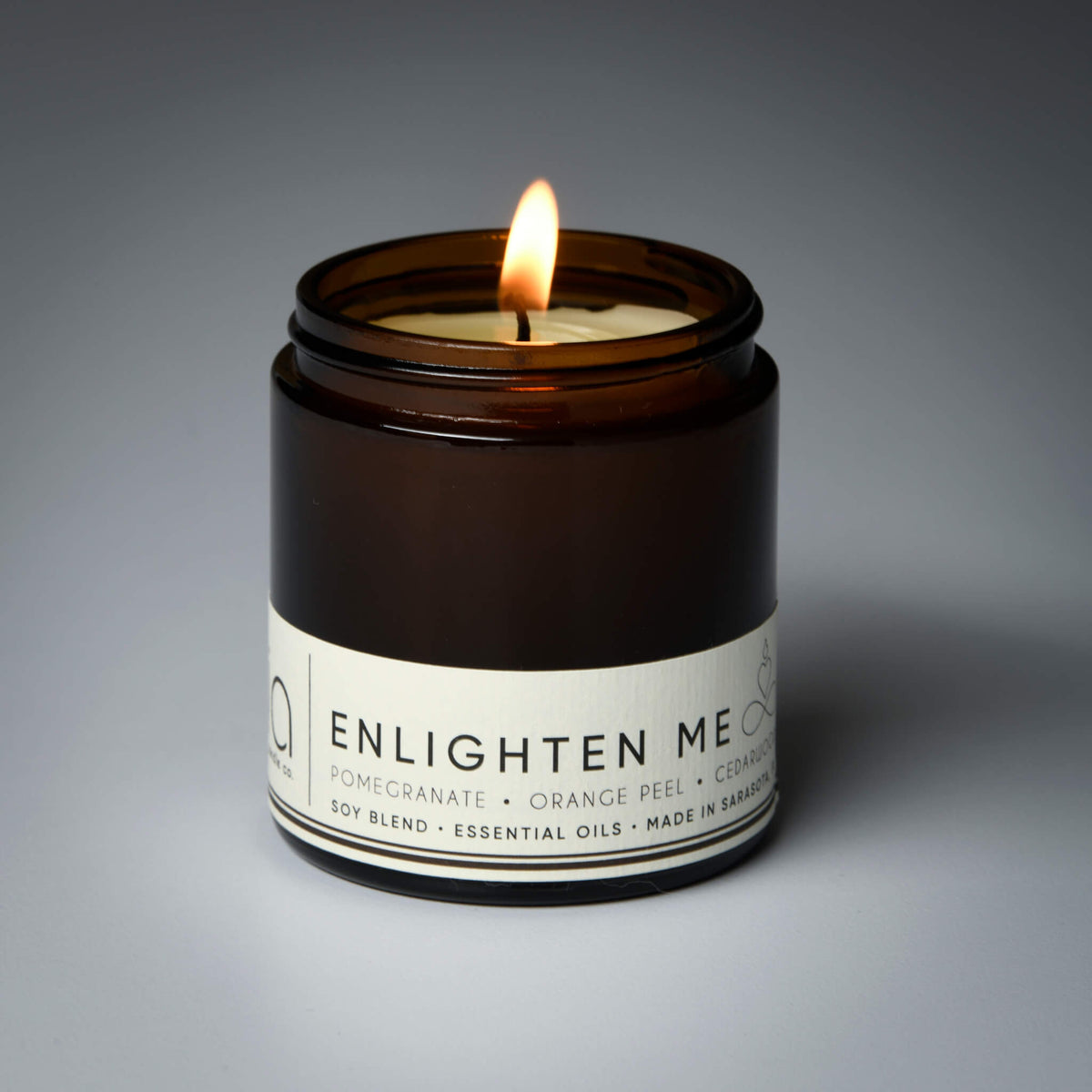 Enlighten Me Soy Blend Candle — Orange Peel, Pomegranate & Vanilla by Bia Candle Co