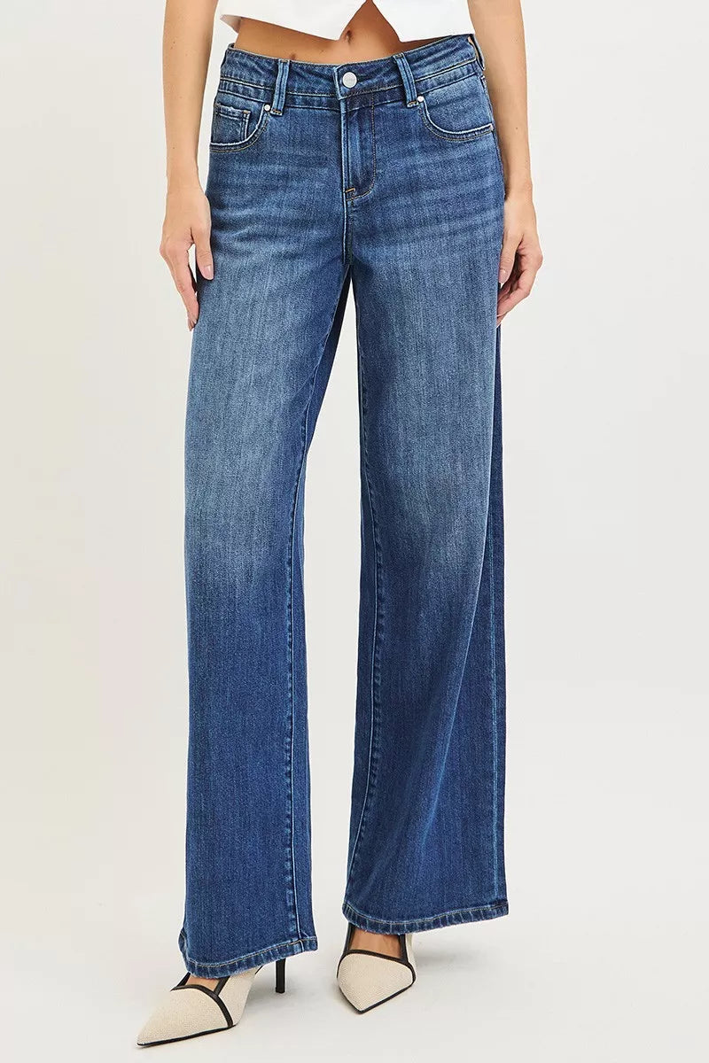 RISEN Slouchy Baggy Jeans with Pockets – view 3