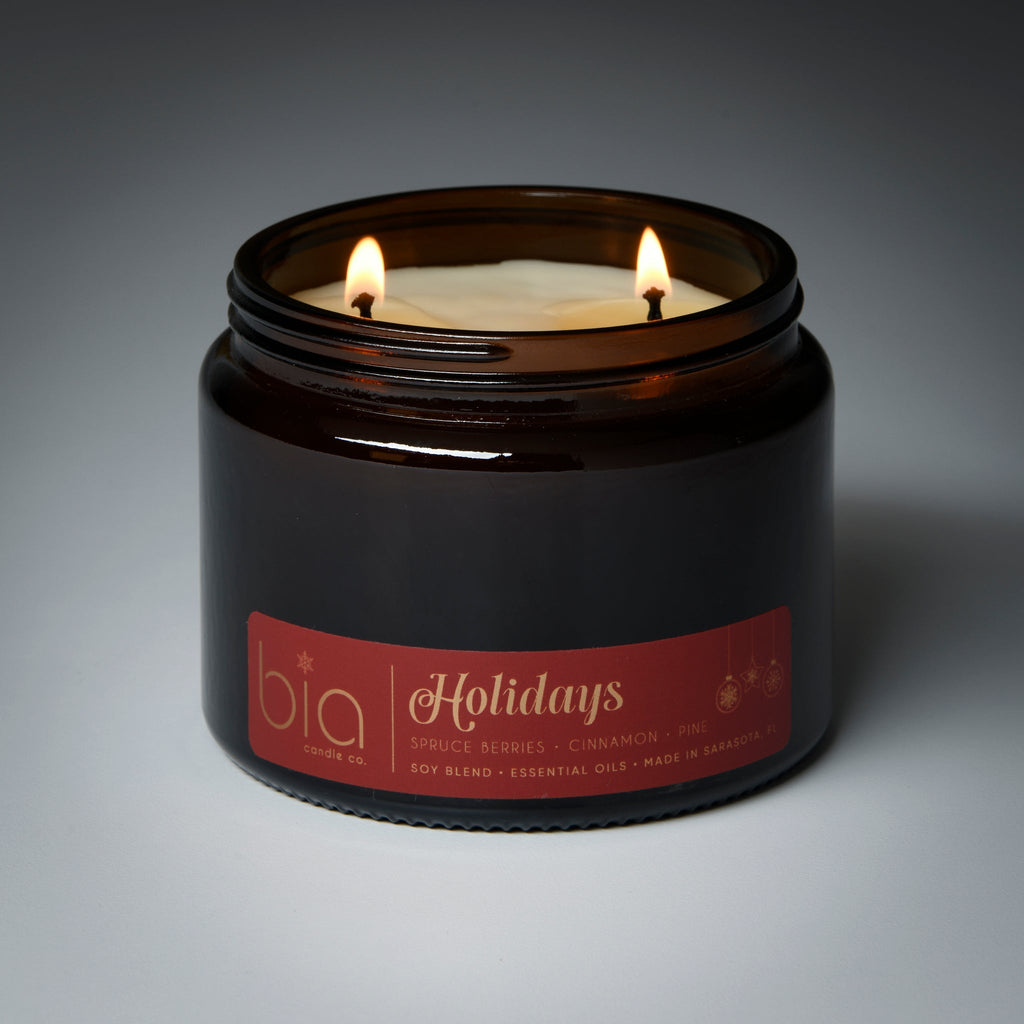 Holidays Soy Blend Candle — Cinnamon, Orange Peel, Pine & Vanilla by Bia Candle Co – view 10