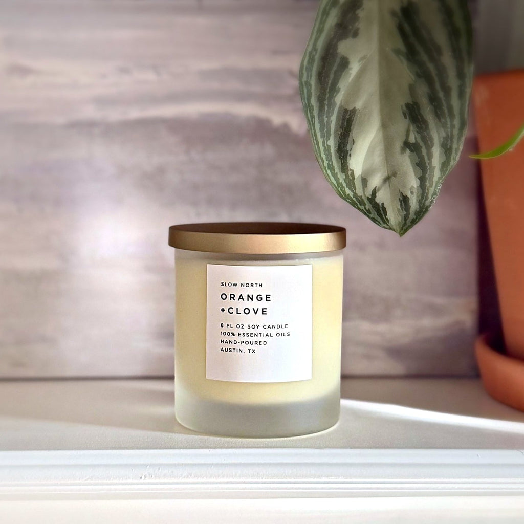 Orange + Clove - Signature Soy Candle by Slow North – view 4