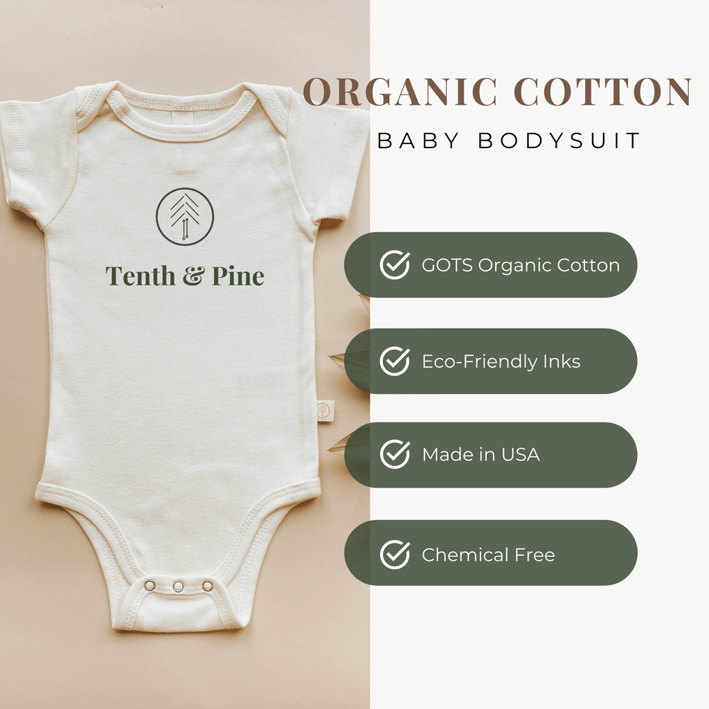 Santa's Little Helper Organic Baby Bodysuit by Tenth & Pine – view 3