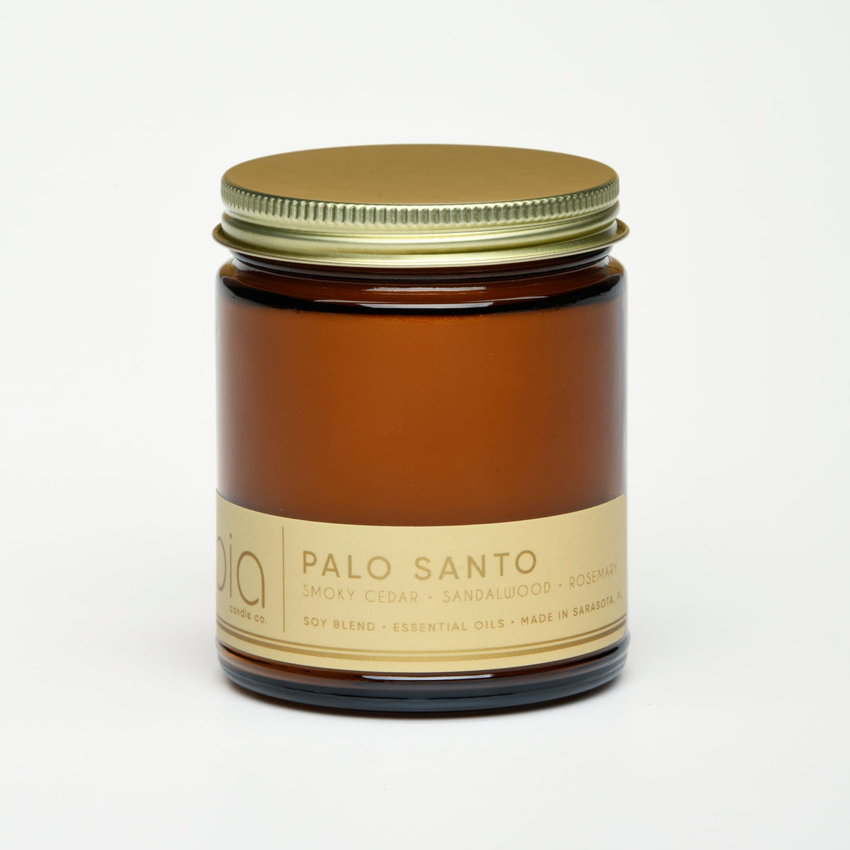 Palo Santo Soy Blend Candle — Cedarwood, Incense & Sandalwood by Bia Candle Co – view 6
