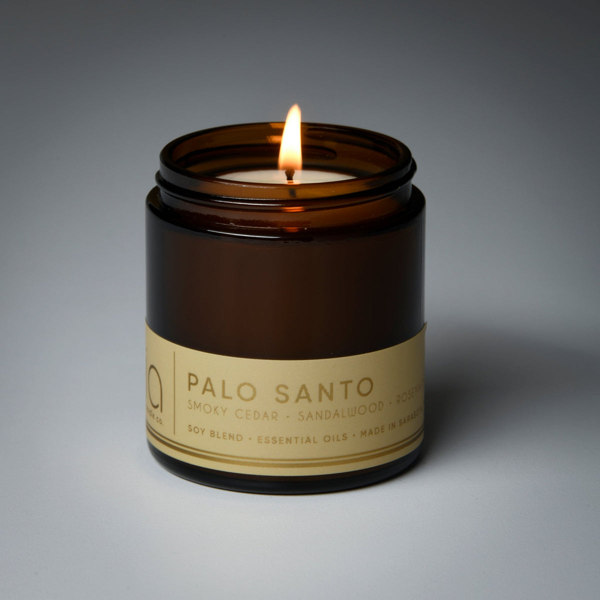 Palo Santo Soy Blend Candle — Cedarwood, Incense & Sandalwood by Bia Candle Co