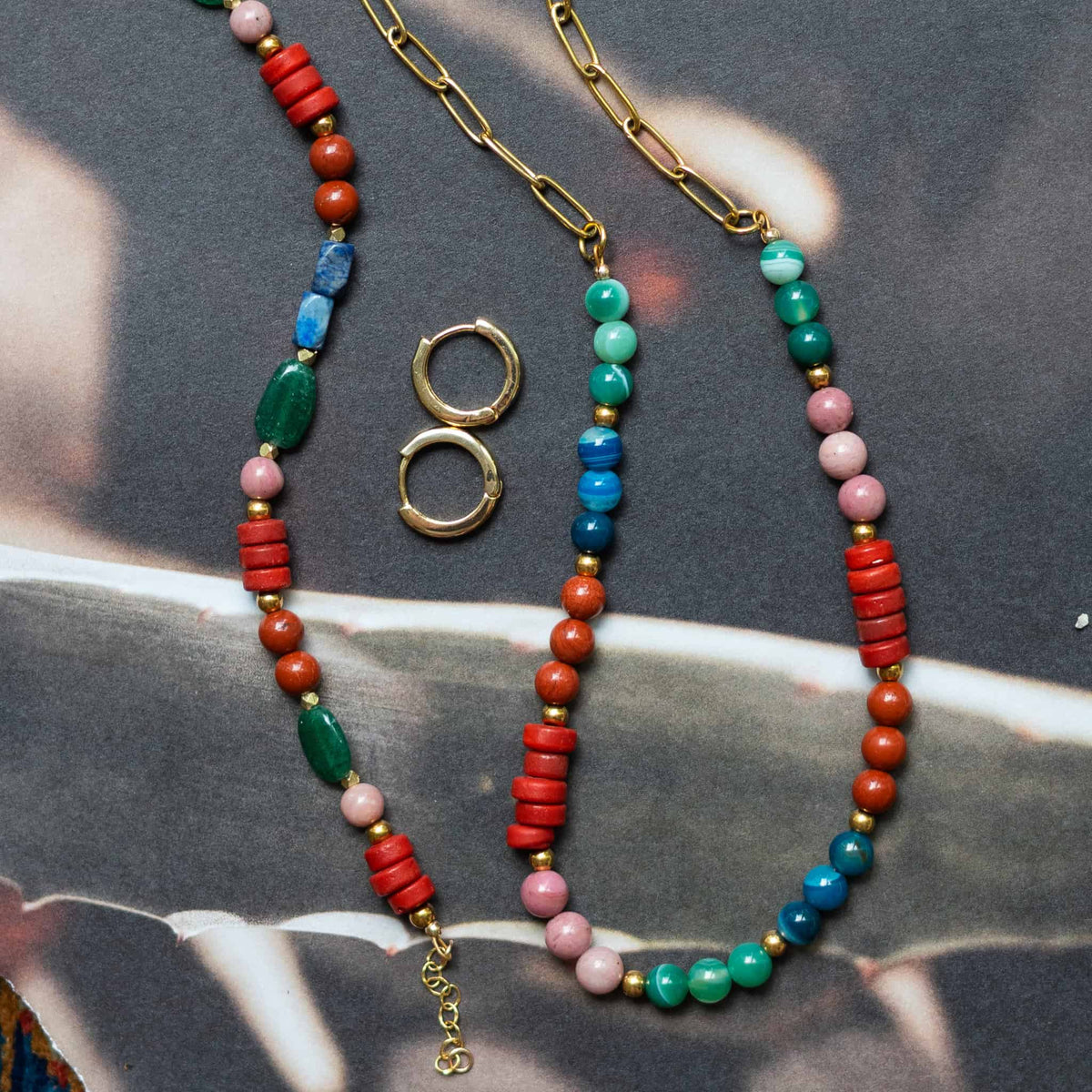 Phoebe Gemstone Necklace by Sela Designs – view 5
