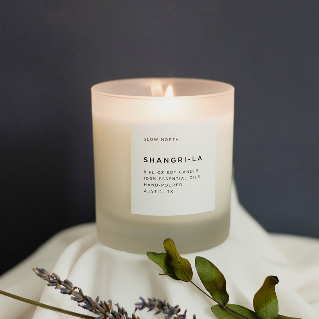 Shangri-La - Signature Candle (Eucalyptus + Lavender + Lemongrass) by Slow North – view 5