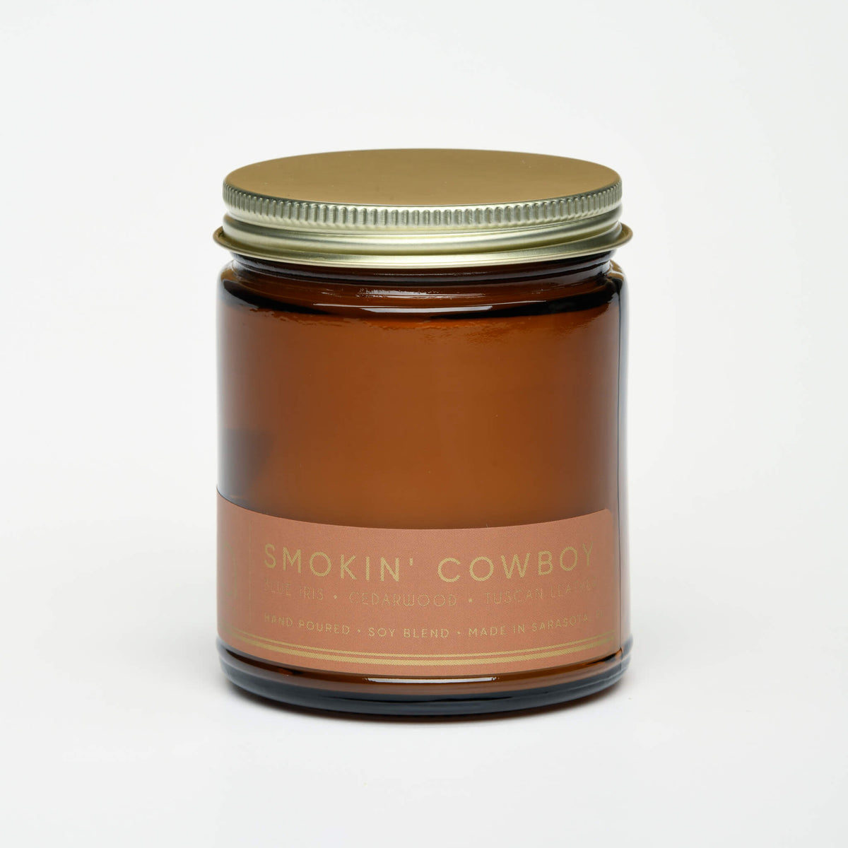 Smokin' Cowboy Soy Blend Candle — Sandalwood, Leather, Iris by Bia Candle Co – view 8